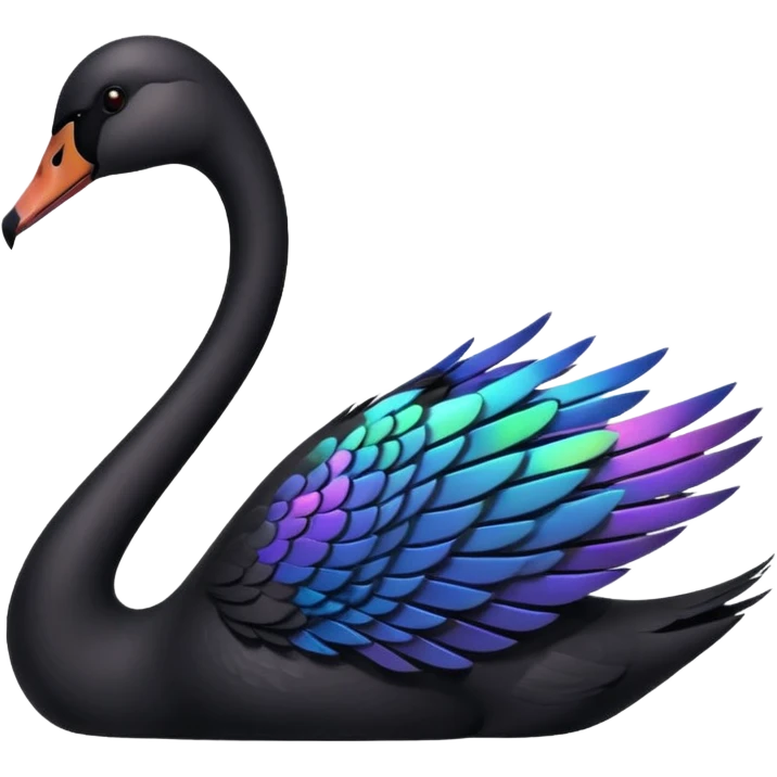 Black swan emoji