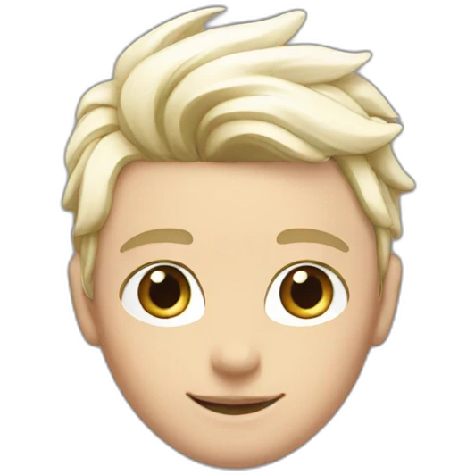 Posh-boy-with-white-suit-and-rainbow-unicorn-hat emoji