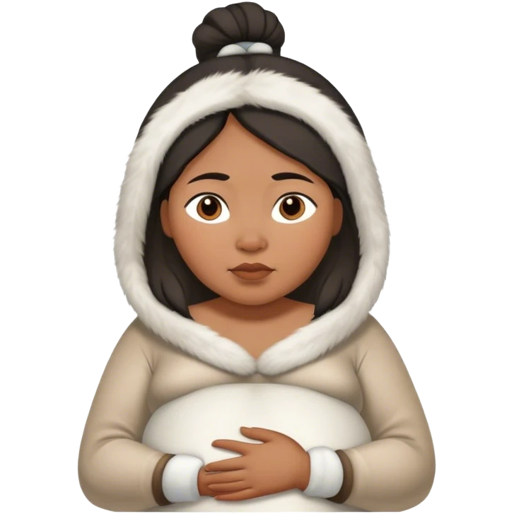 pregnant Inuit woman emoji