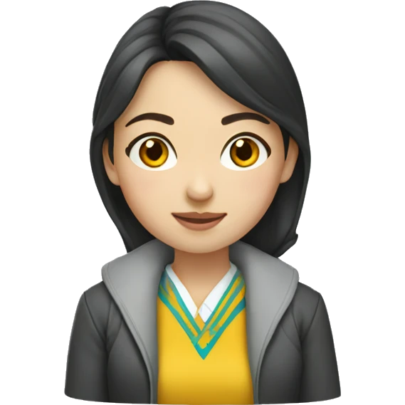 Kazakh university girl emoji