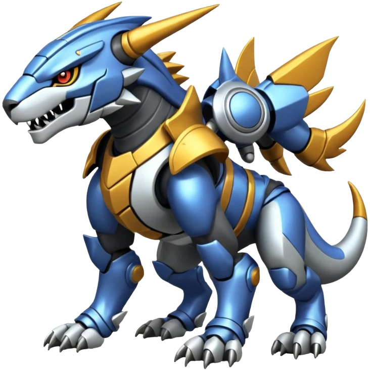 Cool Edgy Shiny Greymon-Vernid-Protogen-Weregarurumon full body emoji
