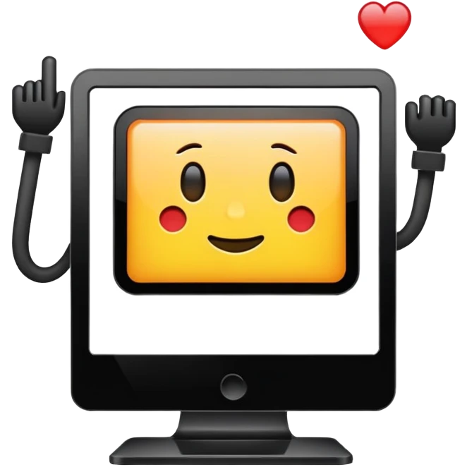 The back of a PC screen emoji