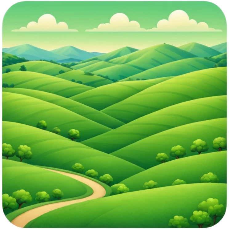 paisaje verde  emoji