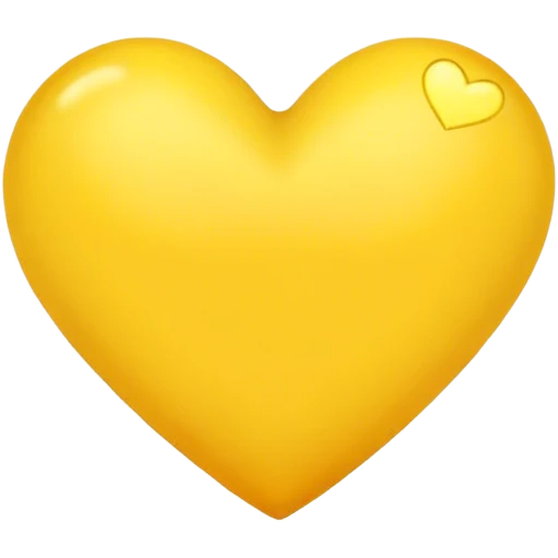 Yellow heart emoji