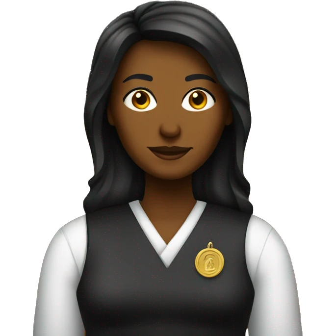 court with woman judge emoji