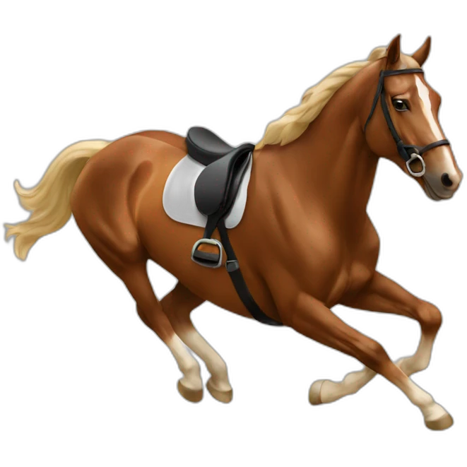 Horse jumping emoji