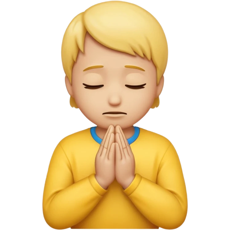 a sad emoji face praying emoji