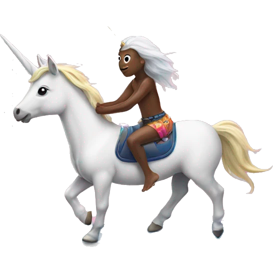 unicorn riding a surfboard  emoji