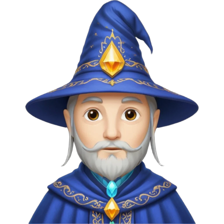 Wizard with magic hat emoji