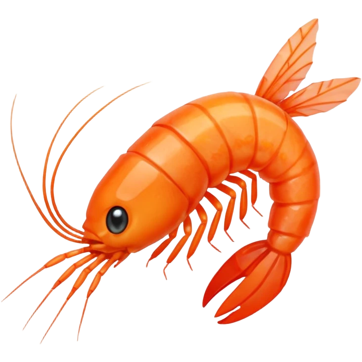 Broken shrimp emoji