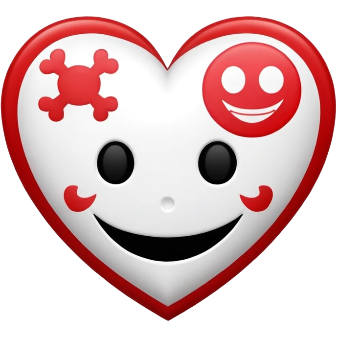 One Piece Heart Pirates flag with smiley face symbol emoji