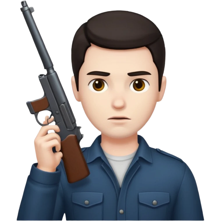 man with a gun to his head emoji
