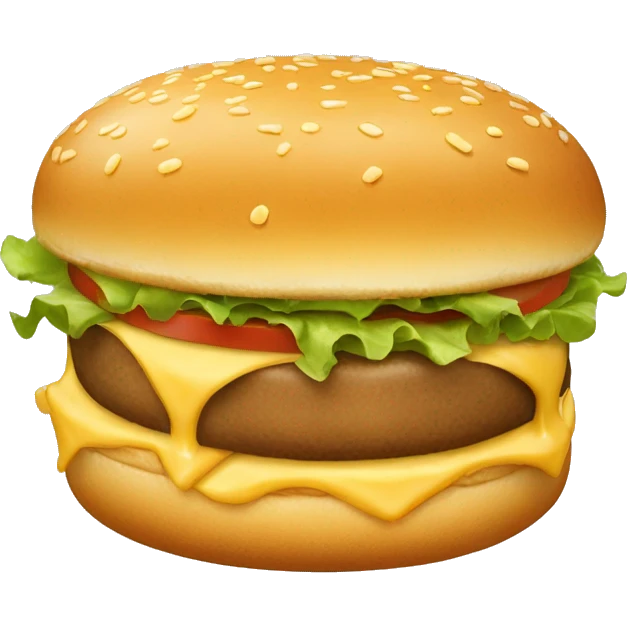 Hamburgesa de doble queso  emoji