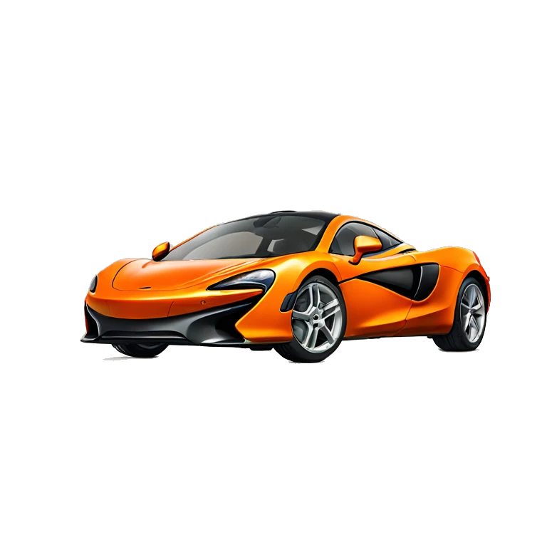 orange mclaren with plain orange background emoji