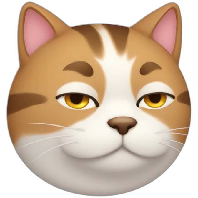 Sleepy cat emoji