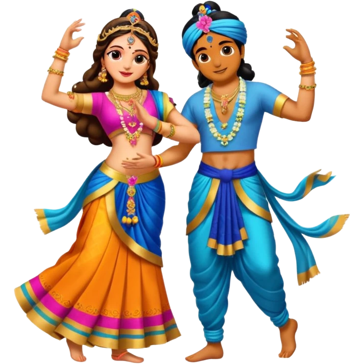 Radha krishna raas emoji