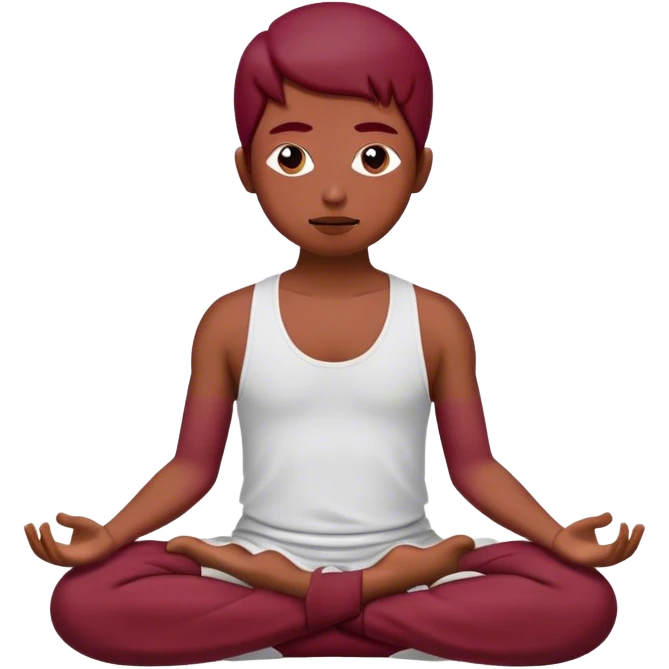 meditation Burgundy emoji