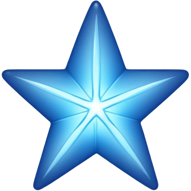 blue version of a ⭐ emoji