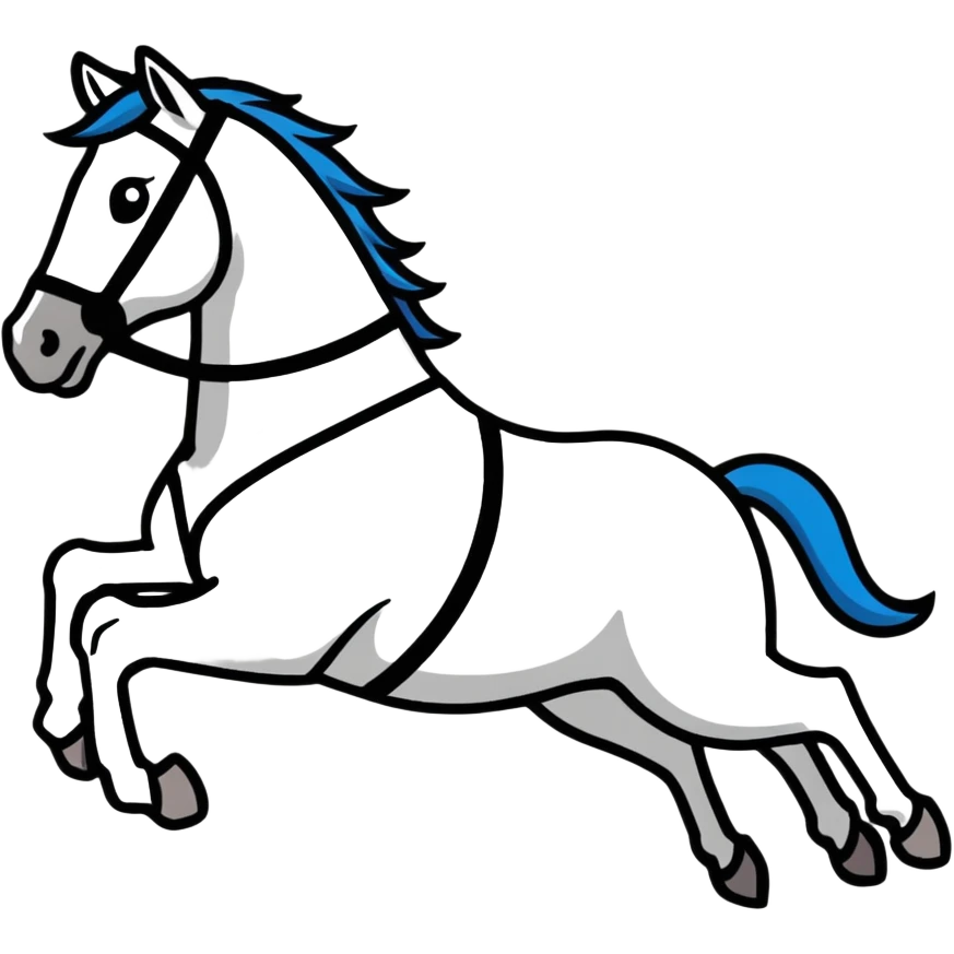 Horse jumping emoji