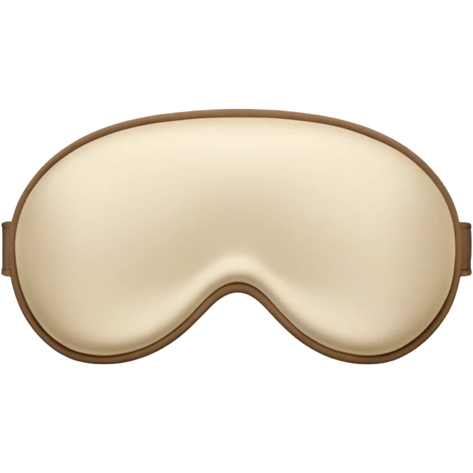 Pale beige silk sleep mask  emoji