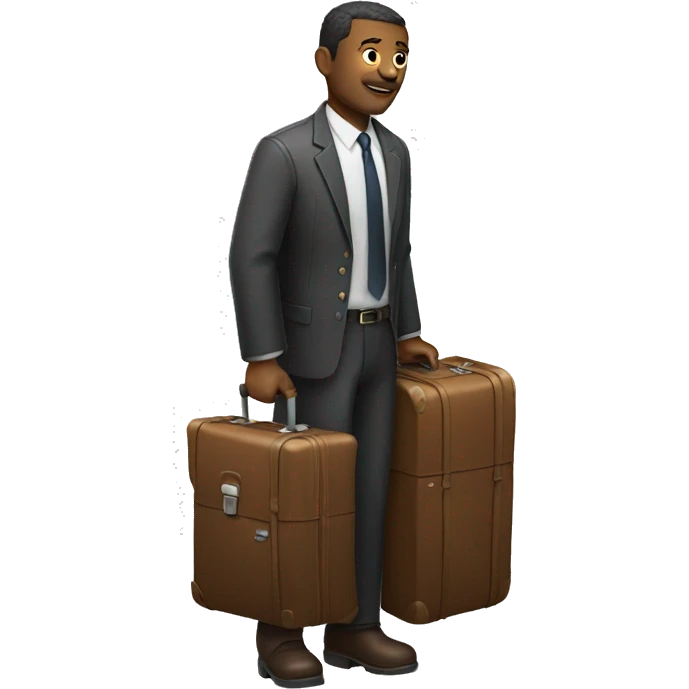  man with a suitcase emoji