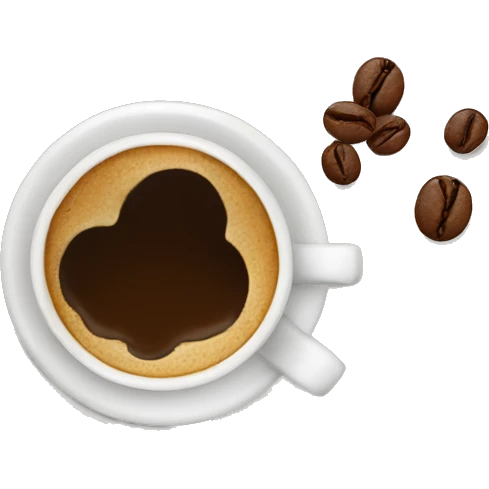 cup of coffee with art emoji
