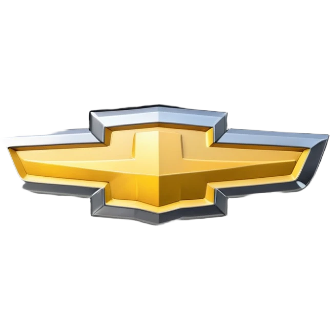 Chevrolet logo black instead of gold emoji