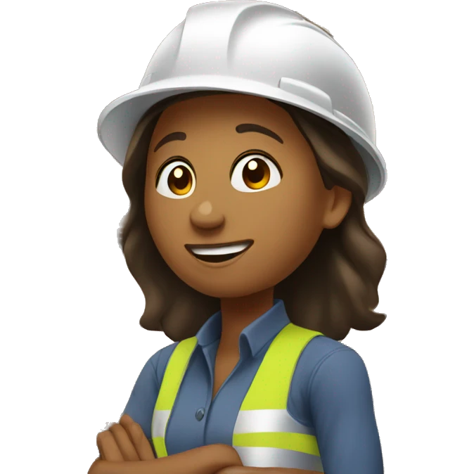 Women working in roofing emoji