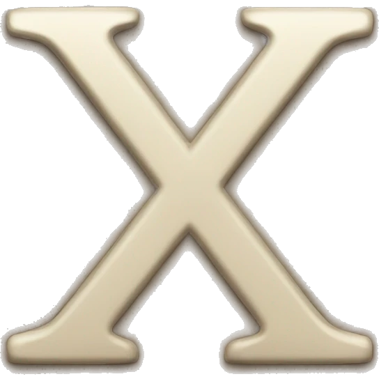 x sign emoji