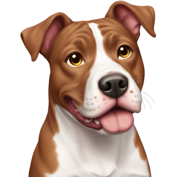 Red Merle pitbull emoji