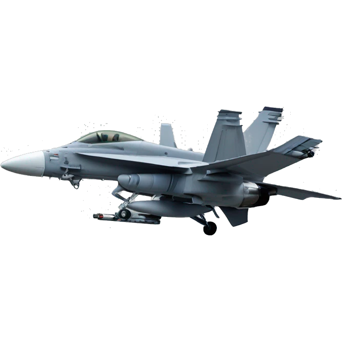 Avion chasse F-18 emoji