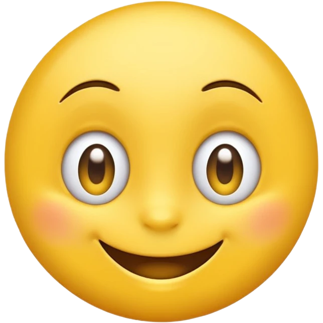 “Create a high-quality, bright yellow emoji with expressive, playful eyes and a big, cheerful smile. It should look cute, funny, and instantly relatable, like the classic 😂 emoji, with smooth shading, a clean design, and a friendly, cartoon style.” emoji