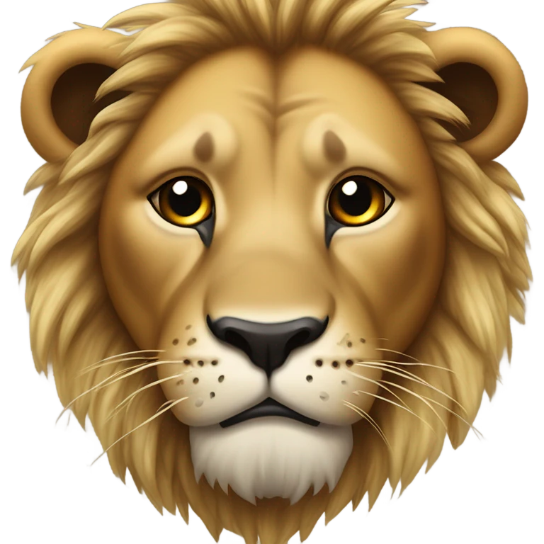 Injured lion emoji