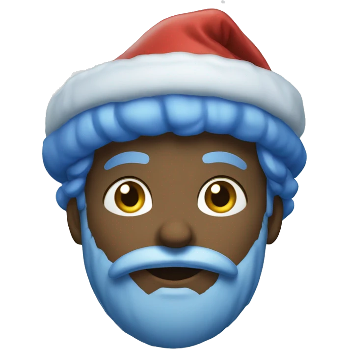 Blue christmas emoji