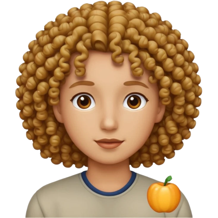 Curly hair emoji