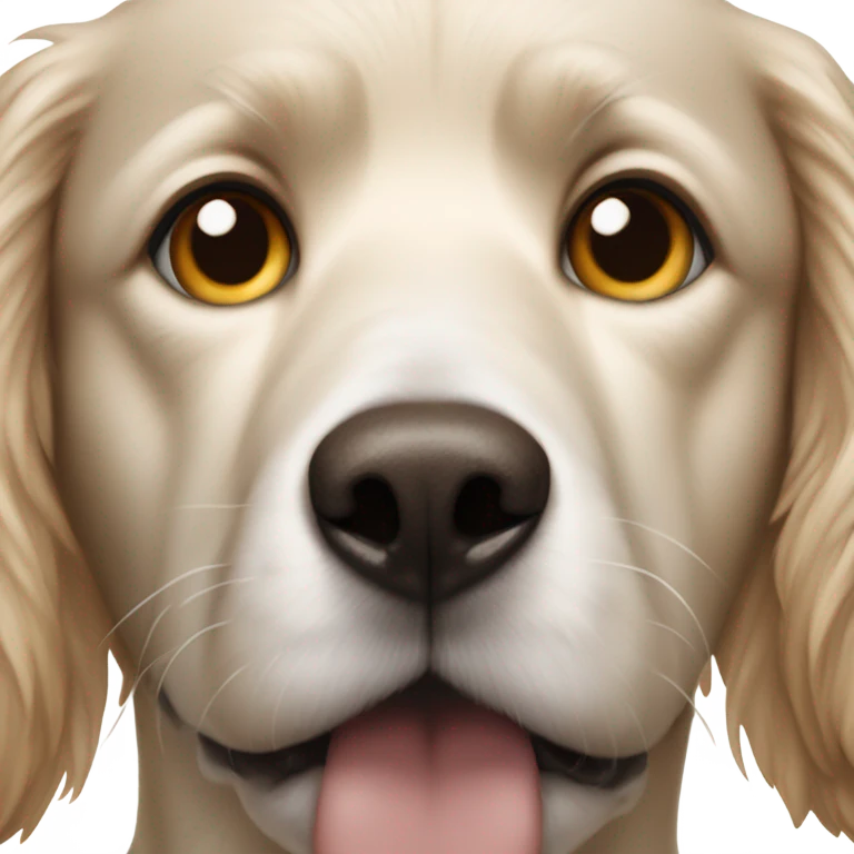 realistic dog sportrait closeup emoji