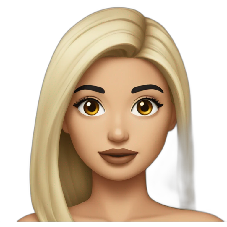 kylie-jenner sans-shirt emoji