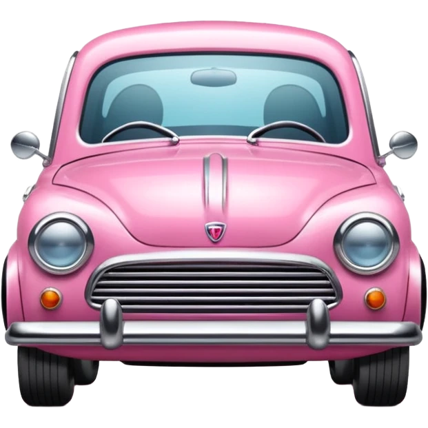 pink small retro car emoji