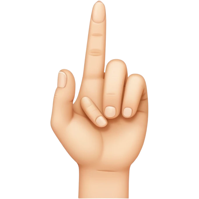 hand with index finger pointing emoji