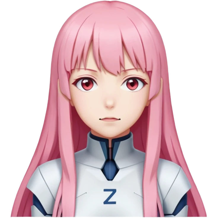 Zero two from Darling in the Franks with naked big tits emoji