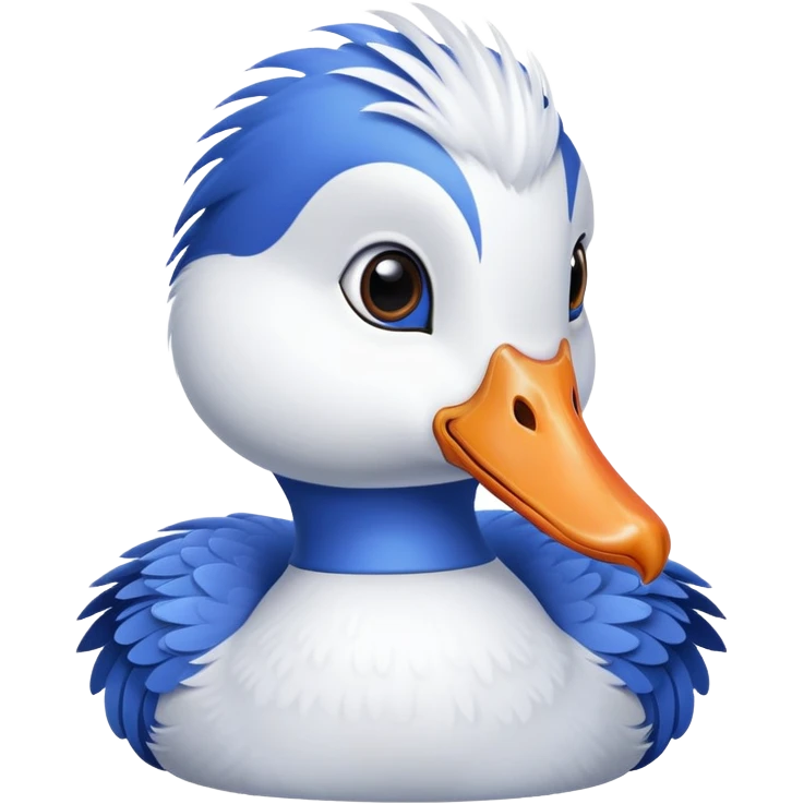 Blue curious goose  emoji