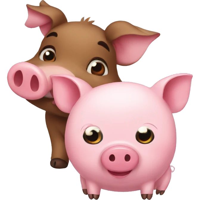 Pand and pig emoji