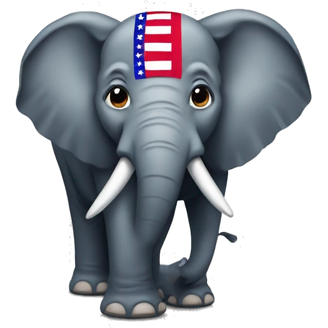 Republican elephant emoji