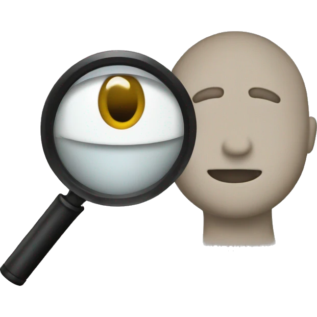 hold a magnifier emoji