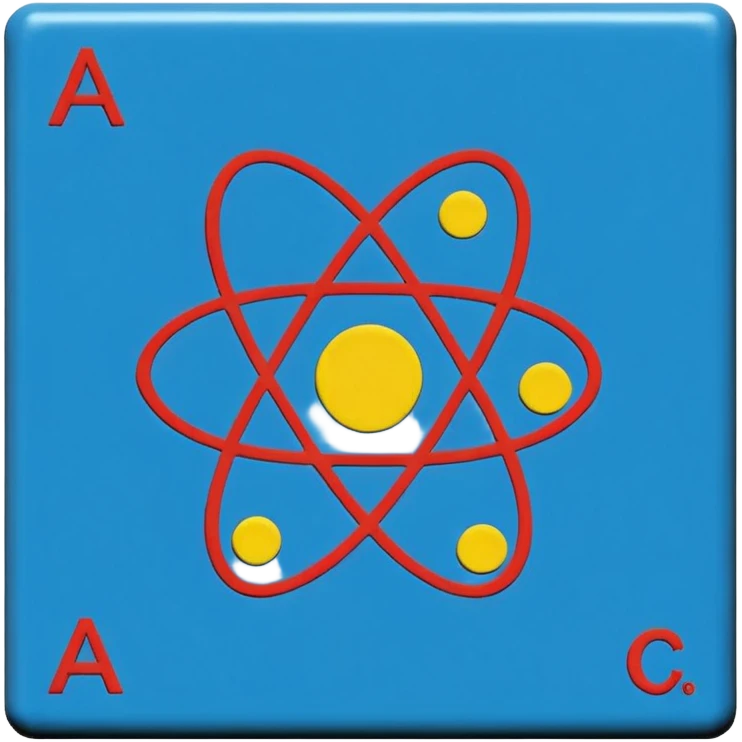 Generate 8 unique emoji-style icons representing chemical element tiles, atomic symbols, colorful science grid blocks, and laboratory chemistry themes. emoji