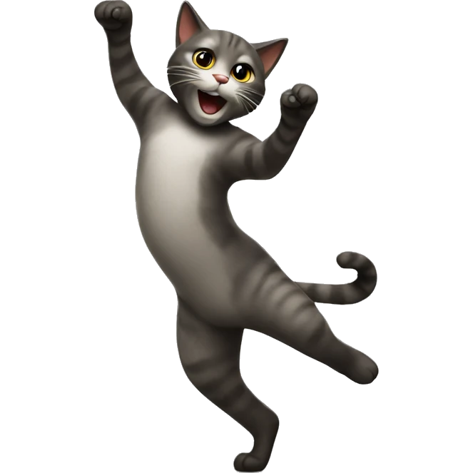 Cat dancing emoji