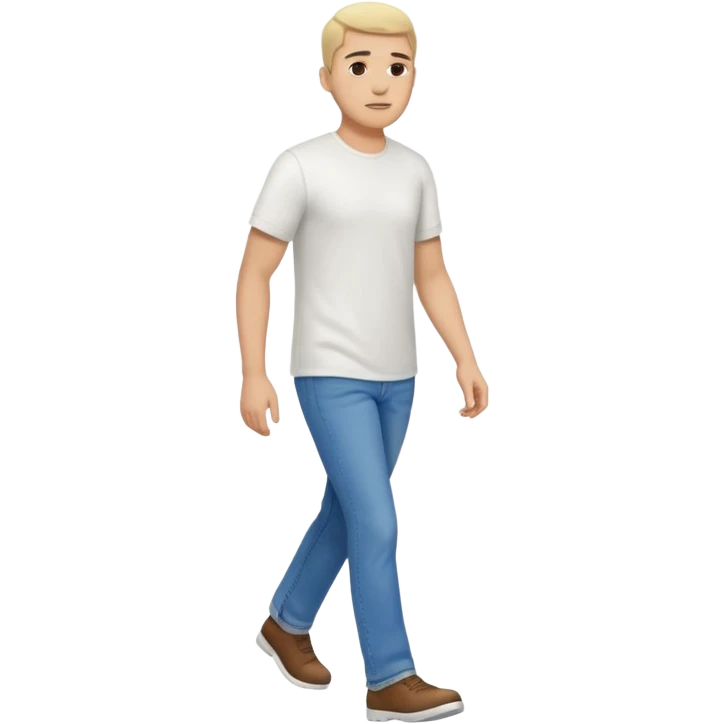 ligth man walking full body emoji