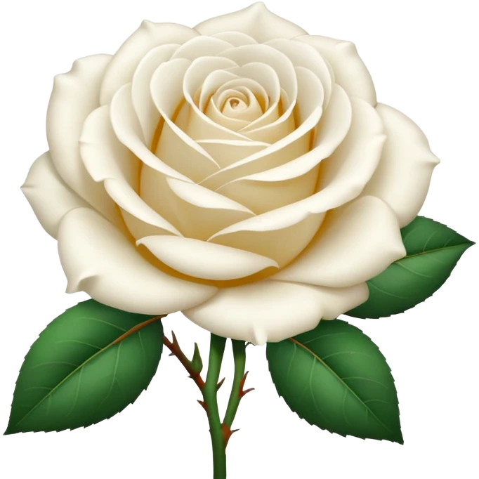 Rose white emoji