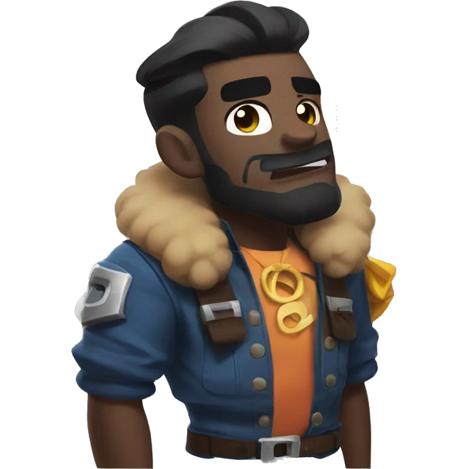 Leon from brawl stars emoji