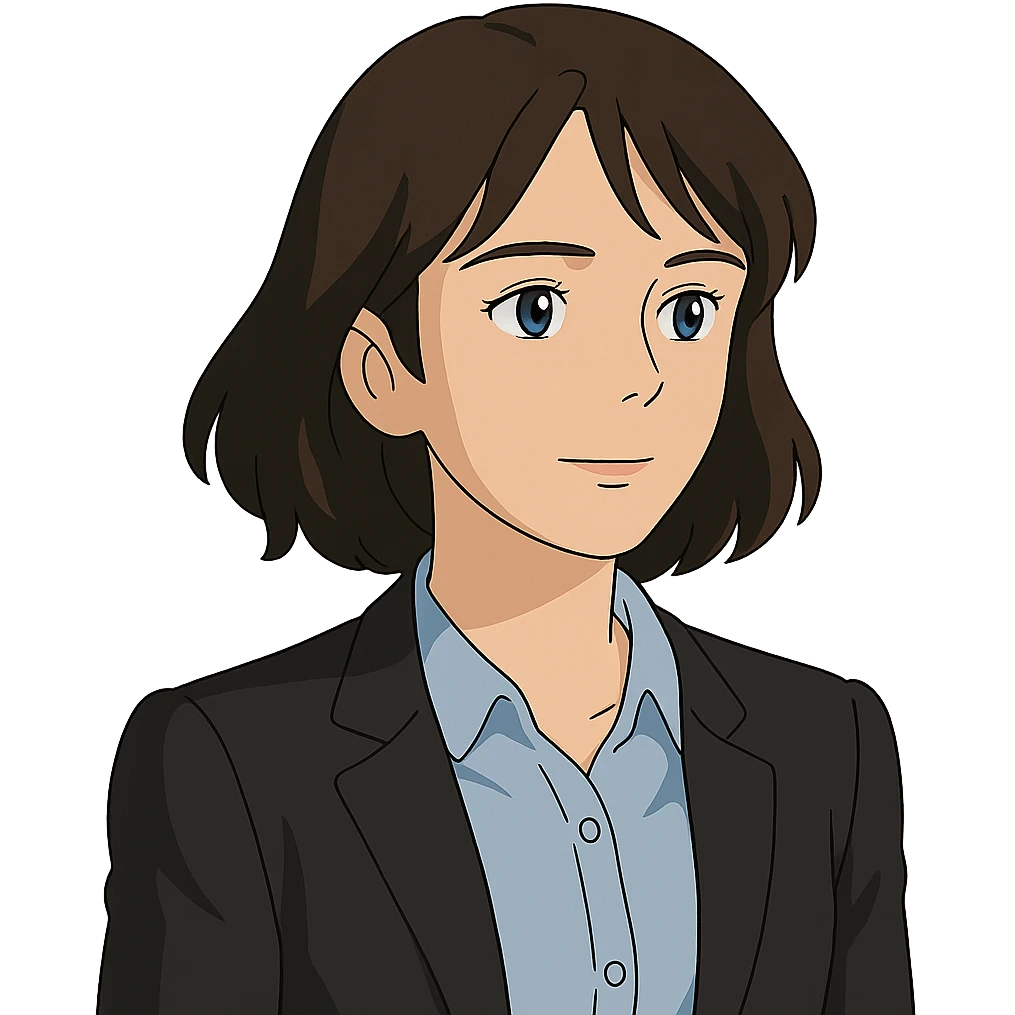ghibli style portrait of Teresa Lisbon from The Mentalist emoji